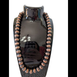 Pure Copper Pearl Necklace, 19-21 Inches